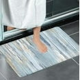 thumbnail image 4 of Modern Abstract Art Bath Mat for Bathroom, Navy Blue and Gray Quick Dry and Super Absorbent Bath Rugs, Ombre Abstract Aesthetic Non Slip Floor Mat for Kitchen Bedroom Inchesdoor, 17X29in, 4 of 6