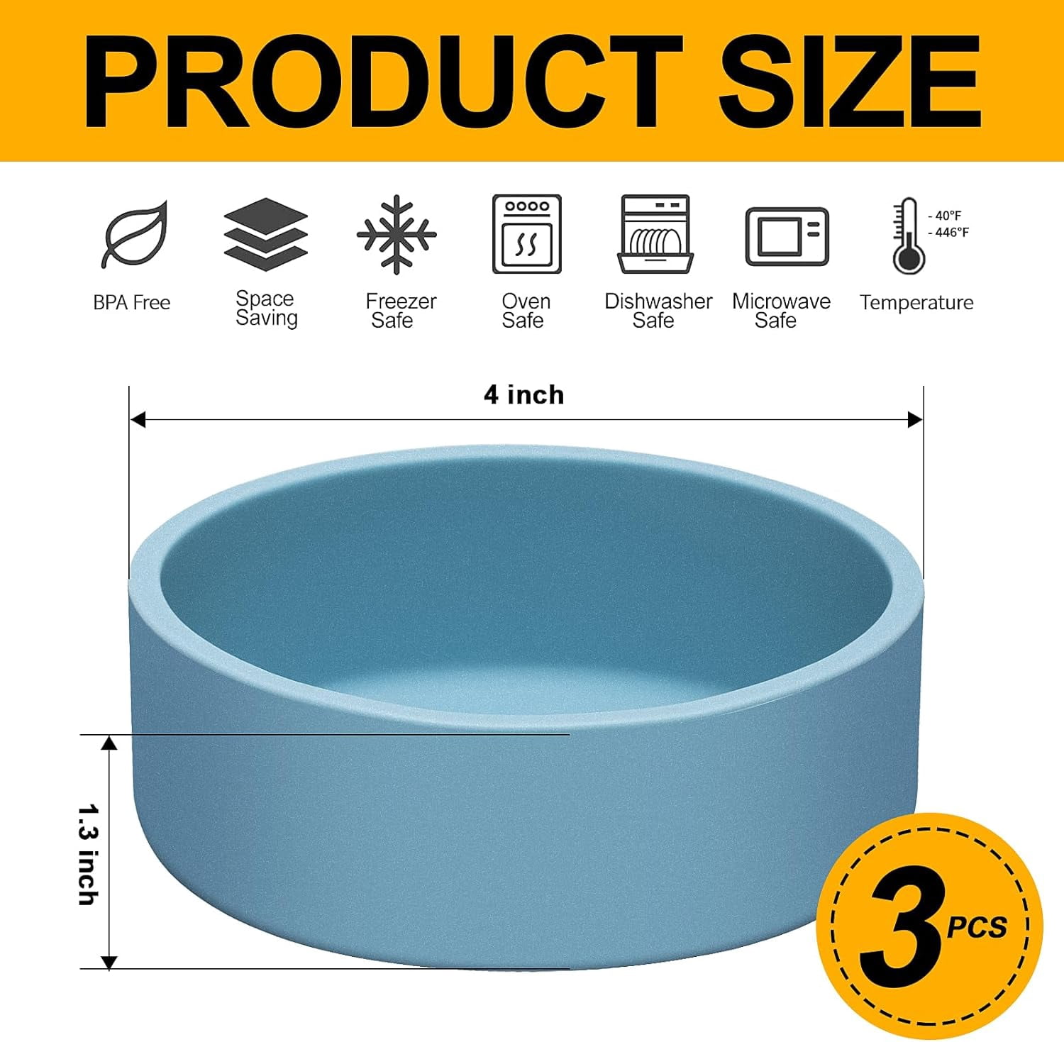 Silicone Air Fryer Egg Pan 3 Pack, Reusable Sous Vide Egg Bite Maker Air Fryer Egg Mold Individual Microwave Egg Cooker Eggwich Egg Bites Molds for Oven Microwave - Blue