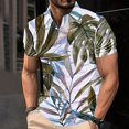 thumbnail image 2 of ZCFZJW Mens Tropical Shirts Casual Floral Print Summer Short Sleeve Button V Neck Graphic Tees Shirt Tops Loose Lightweight Comfy Pullover T-Shirts Multicolor#13 XL, 2 of 5
