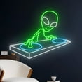 thumbnail image 3 of Handmadetneonsign Alien DJ Led Sign, Alien DJ Neon Light, Swag Alien Neon Sign, Cool Alien Light, 3 of 5