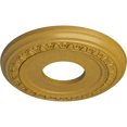 thumbnail image 3 of Ekena Millwork 12 1/4"OD x 4"ID x 1 1/8"P Jackson Ceiling Medallion (Fits Canopies up to 7 3/8"), Hand-Painted Iridescent Gold, 3 of 8