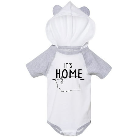 

Inktastic It s Home- State of Washington Outline Gift Baby Boy or Baby Girl Bodysuit