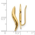 thumbnail image 3 of 14K Polished Ear Climber Earrings 14k Yellow Gold Earrings, 3 of 3