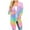Pink, variant on Ichuanyi Women's Rainbow Color Stripe Long Sleeve Knitted Cardigan Sweater Coat