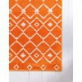 thumbnail image 6 of Unique Loom Moroccan Trellis Rug, Orange/Ivory (4' 0 x 6' 0), 6 of 9