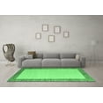 thumbnail image 3 of Ahgly Company Indoor Square Solid Emerald Green Modern Area Rugs, 4' Square, 3 of 4