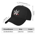 thumbnail image 2 of W-W-E Baseball Cap, Adjustable Sandwich Brim Trucker Hat, Unisex Outdoor Sport Dad Hat for Men Women, 2 of 9