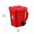 thumbnail image 3 of Ceramic Coffee Mug, Funny Coffee Mug, Trash Can with Lid Shaped Gag Drink Cup, Funny Office Decor Red Novelty Drinking Mug, 4.5X2.5X4.5 in Textured Ceramic Drinking Vessel with, 3 of 7