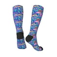 thumbnail image 4 of Balery Colorful Mushrooms Printed Novelty Socks Men's Women's Crew Socks Sports Socks Knee High Socks Cotton Socks Quirky and Cool Socks, 4 of 9