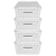 thumbnail image 1 of Set de 4 Cajas Organizadoras Tipo Rattan IPP Blanco, 1 of 6