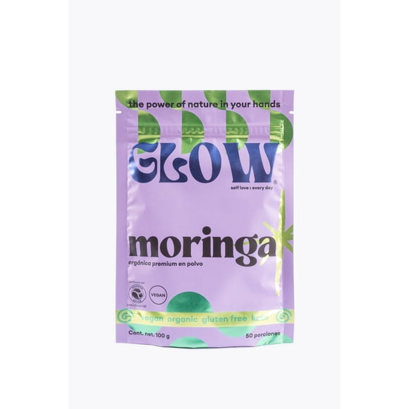 Moringa Orgánica 100 g en Polvo GLOW Superfoods