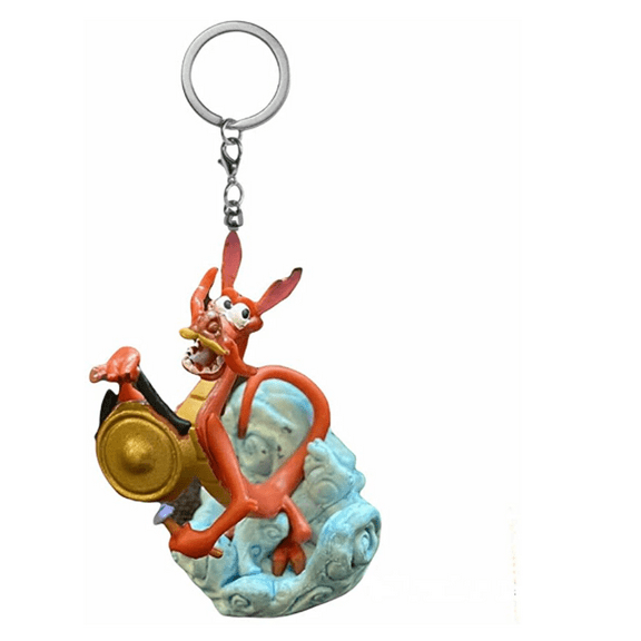 Dragon Mushu 2” Pvc Key Ring Keychain Dangler Figure Ornament Mulan Charm