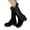 Black, variant on Platform Mid Calf Snow Boots for Women Fashion Fuzzy Plush Lined Heels Winter Boots