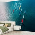 thumbnail image 2 of Peel and Stick Wallpaper Waterproof Aerial view sailing race international sailing race sailing race Wall Mural Decor Self Adhesive and Removable 69in x 98in, 2 of 8