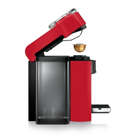 Nespresso Vertuo Coffee and Espresso Maker by De'Longhi with Aeroccino Milk Frother - Shiny Red