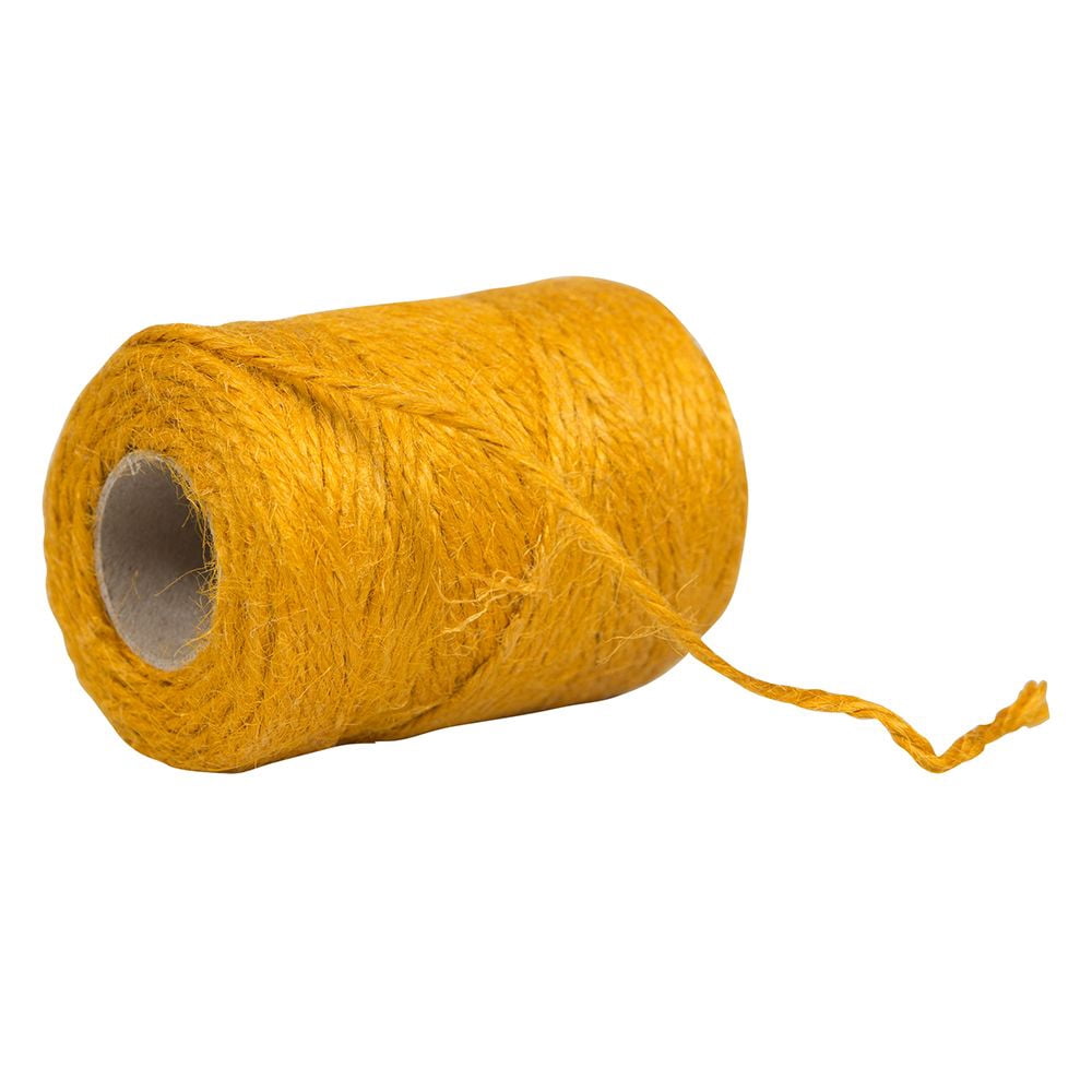 JAM Paper Kraft Twine, 1/8 x 54 yards, Gold, 1/Pack