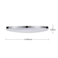 thumbnail image 3 of Globe Electric 248044 Ellington Collection Chrome Ultra Slim LED Flush Mount Lantern, 3 of 3