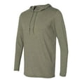 thumbnail image 2 of Anvil - New NIB - Men - Lightweight Hooded Long Sleeve T-Shirt, 2 of 5