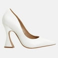 thumbnail image 3 of Women's Pointed Toe High Heel Pumps Closed Toe Flared Heel Slip-On Party Wedding Office Dress Shoes, 3 of 5
