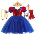 thumbnail image 1 of Superhéroe Spiderman bebé niñas Tutu vestido niños Puff manga lentejuelas arco ropa Halloween Cosplay disfraz niños 1-7Yrs12-18M Tag-80 Gao Jinjia LED, 1 of 2