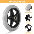 thumbnail image 4 of EcoNesxp Roues avant Solides de Fauteuil Roulant 6 Pouces 4 Pcs Roues de Remplacement pour Déambulateur Roues avant Solides de Fauteuil Roulant pour Fauteuils Roulants, 4 of 4