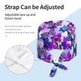 thumbnail image 4 of Kdxio Flying Butterflies Pattern Turban Hat for Women Men Comfortable Adjustable Cleaning Working Cap with Sweatband, 4 of 8