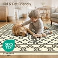 thumbnail image 4 of ODIKA Farmhouse Interlocking Arches Featuring Symmetrical Motif Design Pet Friendly & Kids Safe Play for Playroom, Bedroom, Reading Nook, 4 of 7