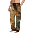 thumbnail image 6 of Sikiie Antique Map Adventure Scene Pajama Pants Men, PJ Bottoms, Sleep & Lounge Pants-Medium, 6 of 6