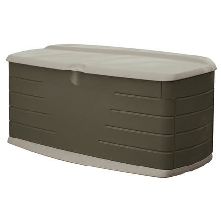 UPC 071691239338 product image for Rubbermaid Outdoor Large Deck Box with Seat  Green  90 Gallon | upcitemdb.com