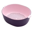 thumbnail image 2 of RKSTN Storage and Organization Double-layer Plastic Washing Basin Multi-functional Living Room Basket Kitchen Artifact Household Fruit Washing Fruit Vegetable Basket Storage Bins, 2 of 7
