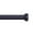 Black, variant on Kenney Weaver 1" Rust-Resistant Single Curtain Rod, 72-144", Black