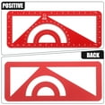 thumbnail image 3 of Miangastore Ruler Set Drawing Measurement Geometry Triangle Straightedge Protractor, 3 of 8