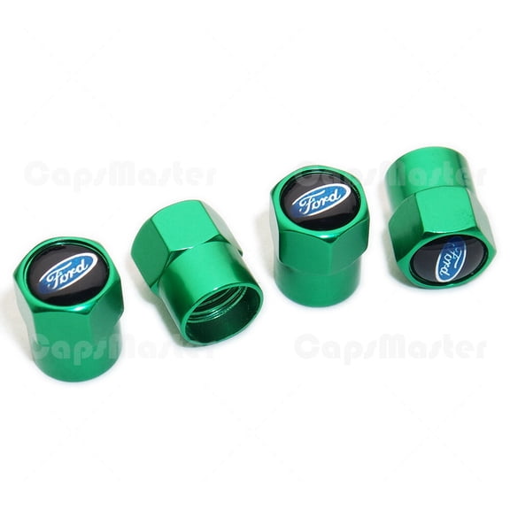 Hex Ford Logo Emblem Car Wheels Tire Air Valve Caps Stem Dust Cover Sport Gift
