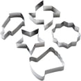 thumbnail image 3 of Cook with Color 7-Piece Stainless Steel Holiday Cookie Cutter Set, Decorative Bow Shapes, 3 of 5