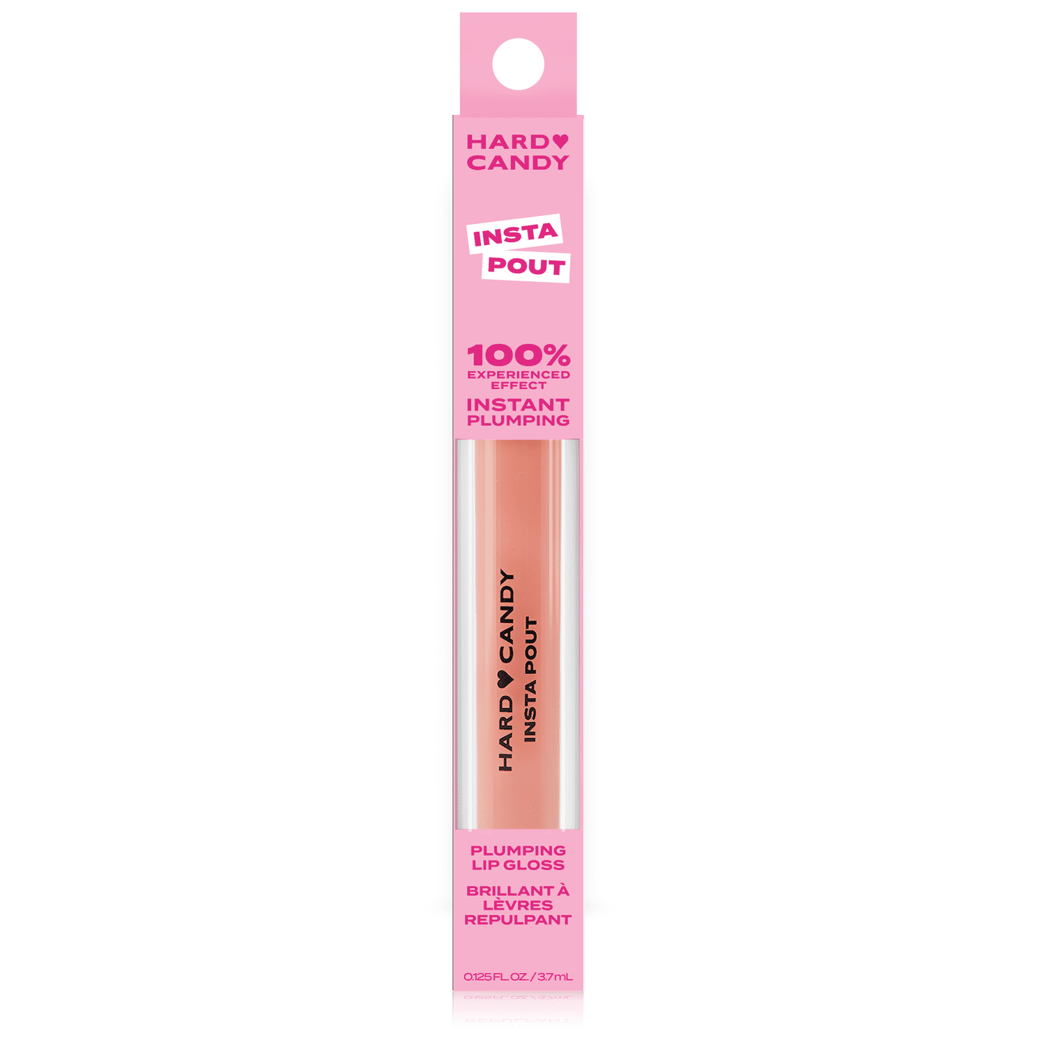 Hard Candy Plumping Serum Lip Gloss, 1401 Pink Cadillac