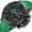 Green, variant on MEGIR Fashion Silicone Strap Sports Watch Men Quartz Wristwatch Waterproof Calendar Chronograph