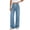 Light Blue, variant on Dzrciro Denim Pants for Women, Drawstring High Waist Straight Leg Jeans with Side Pockets, Casual Daily Office Working Long Pants S-2XL