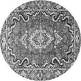 thumbnail image 1 of Ahgly Company Indoor Round Medallion Gray Traditional Area Rugs, 8' Round, 1 of 1