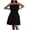 Black, variant on Fesfesfes Women Gowns Sleeveless Solid Dress Strapless Backless Mini Dress Plus Size