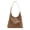 Khaki, variant on LULU Leather Hobo Bags for Women,Hobo Purses for Women,Women Shoulder Bags,Solid Color Woven Bags for Women,Slouchy Shoulder Bag for Daily Life,Work,Travel,Vacation.（Black)