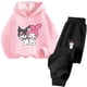 thumbnail image 5 of Conjunto de sudadera con capucha para niños Primavera Otoño Dibujos animados Estampado Graffiti Lindo Viento Sanrio Melody Kuromi Ropa Niñas Sudadera con capucha, 5 of 5