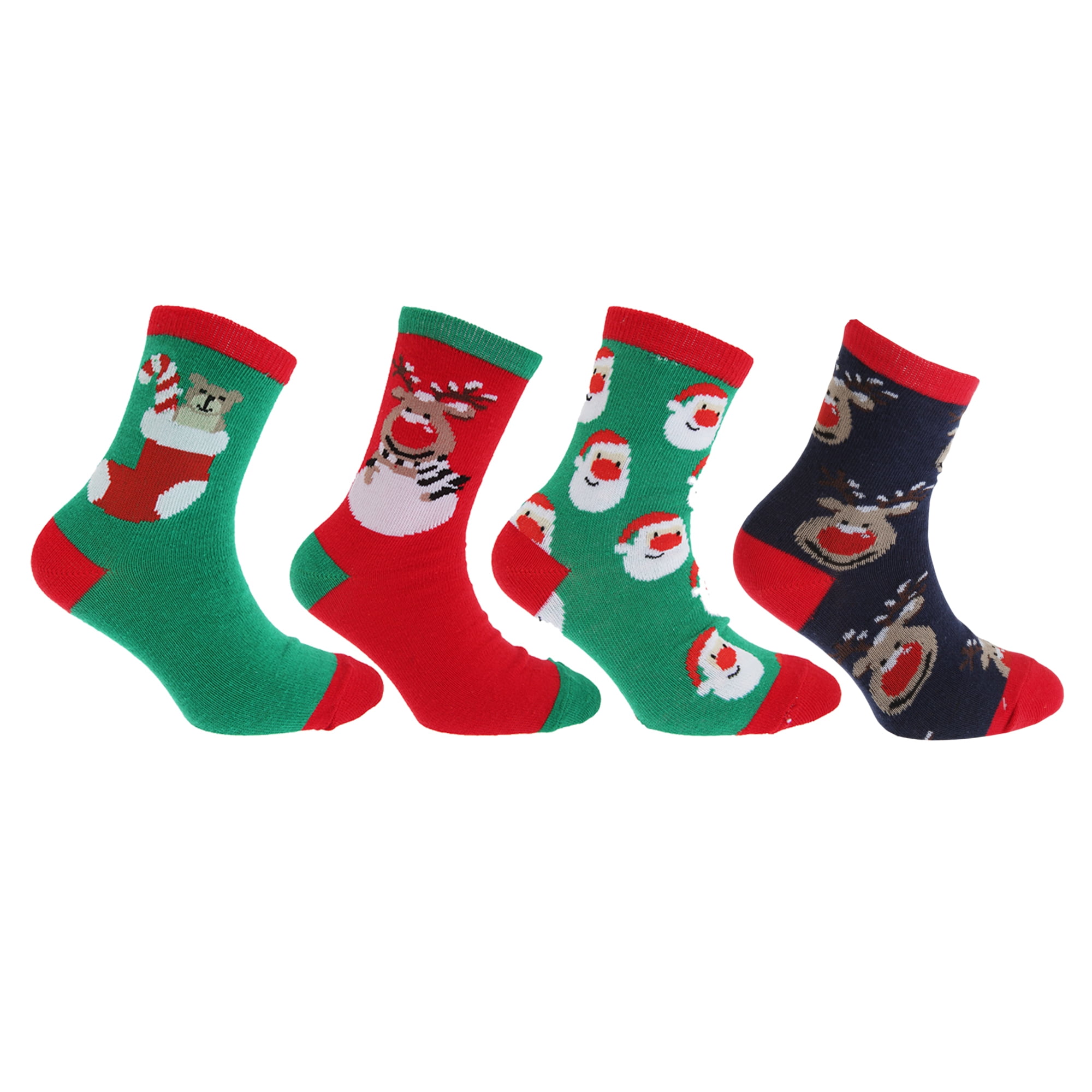 Childrens/Kids Unisex Christmas Novelty Socks (Pack Of 4)  Walmart Canada