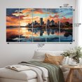 thumbnail image 4 of Designart "Cloudy Dawn in San Diego City" San Diego Wall Art Prints Set, 4 of 5
