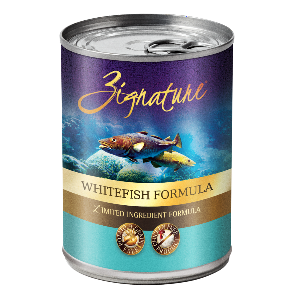 (12 Pack) Zignature Whitefish Formula Wet Dog Food, 13 Oz