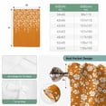 thumbnail image 4 of Weeping Flowers Tie Up Curtain Valance for Window,Adjustable Rod Pocket Window Curtains Shades,Orange Spring Floral Botanical Art Light Filtering Valance Drapes for Cafe Living Room Bedroom 52"x45", 4 of 9