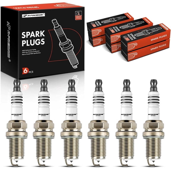 A-Premium Iridium Platinum Spark Plugs Compatible with Suzuki Grand Vitara 2000-2005 XL-7 XL7 2002-2003 Vitara 2004 & Chevrolet Tracker 2001-2004 Pack of 6