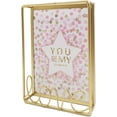 thumbnail image 1 of FrostHike Metal Photo Collage Frame - tabletop Picture Frame with LOVE Decoration for Desk (Gold. 5x7), 1 of 5