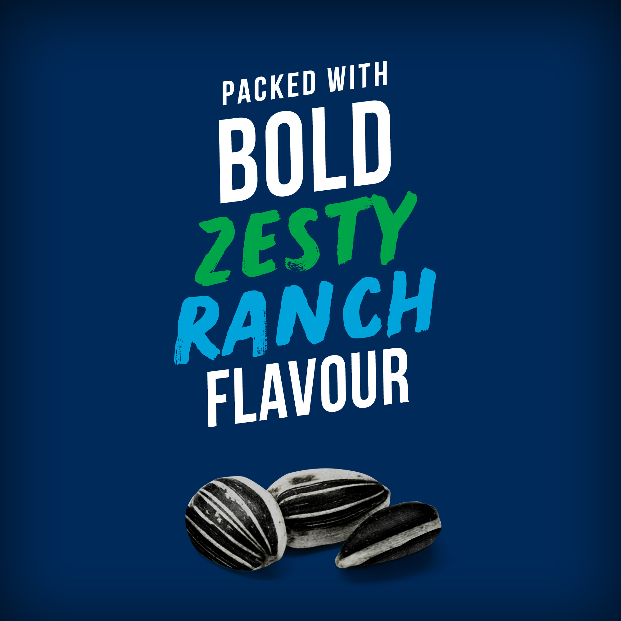 Graines de tournesol à saveur ranch piquante HIDDEN VALLEY BiGS - Teneur élevée en fibres – Sans colorants ni arômes artificiels