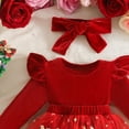 thumbnail image 7 of OJSFQUFP Baby Girl Outfit Christmas Man Romper Dress Cute Infant Xmas Winter Clothes, 7 of 7
