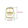 thumbnail image 3 of INSPIRE CHIC Unisex Metal Oval Shape Single Prong Pin Needle Clip Buckles Gold One Size, 3 of 6